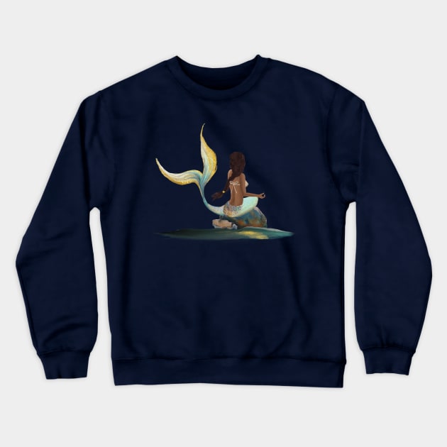 Samaya the Mermaid Crewneck Sweatshirt by digitaldoodlers